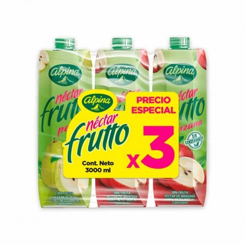 Frutto Alpina x 3 und x 1000 ml Multisabor x 3000 ml
