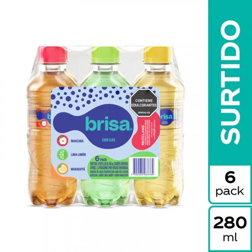 Agua Brisa Saborizada Surtido 6 und x 1680 ml