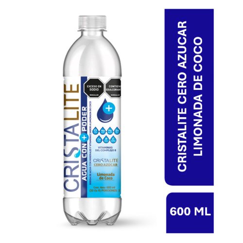 Agua Cristalife Limónada De Coco Pet x 600 ml
