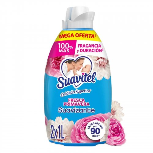 Suavizante Suavitel Cuidado Superior Fresca Primavera 1L x 2und
