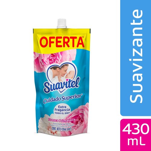 Suavizante Suavitel Cuidado Superior Fresca Primavera 430 ml