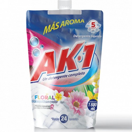 Jabón Ak 1 Líquido Floral Doypack 1800 ml