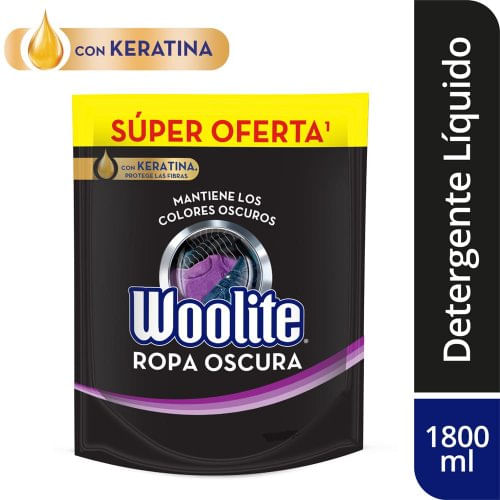 Detergente Líquido Woolite Ropa Oscura 1800 ml
