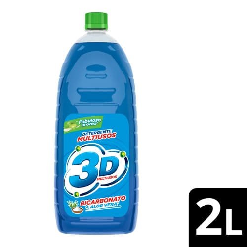 Detergente 3D Multiusos Liquido  x 2000 ml