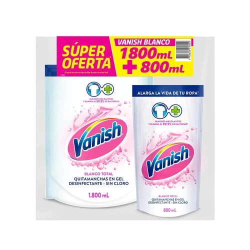 Vanish Liquido Doypack Blanco 1800 + 800 ml