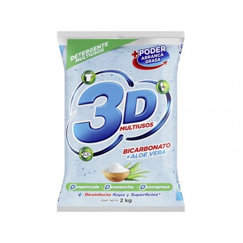 Detergente  3D Multiusos x 2000 g