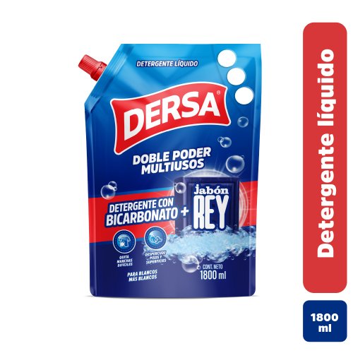 Detergente Dersa Bicarbonato + Jabon Rey x 1800 ml