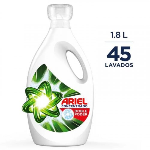 Detergente Ariel Liquido Doble Poder x 1800 ml