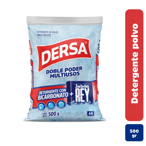 Detergente As Bicarbonato + Jabón Rey x 500 g