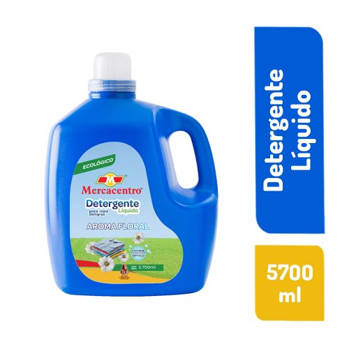 Detergente Liquido Mercacentro Floral Para Ropa x 5700 ml