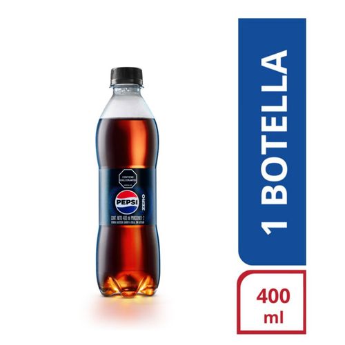Gaseosa Pepsi Cero Postobon Pet x 400 ml