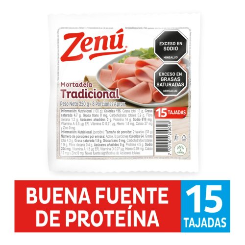 Mortadela Zenú Res x 250 g