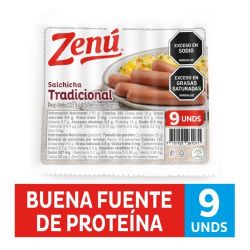 Salchicha Zenú x 225 g