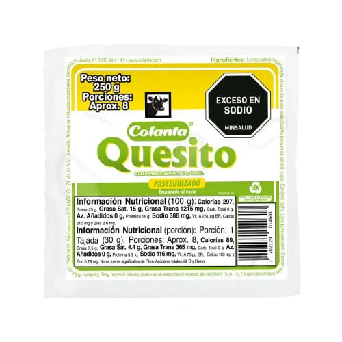 Quesito Colanta Al Vacío 250 g
