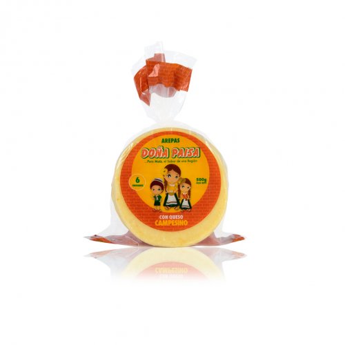 Arepa Doña Paisa Queso Campesino X 6und /500 g