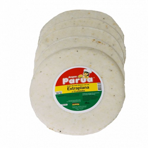 Arepa Parua Extraplana Con Sal X 10und /350 g