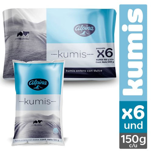 Kumis Alpina Bolsa 6 x 150 g Original