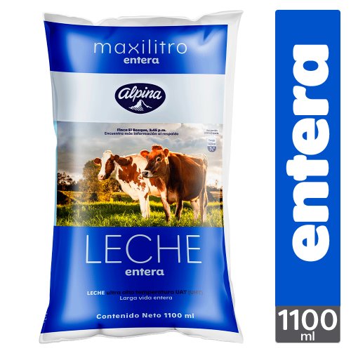 Leche Alpina Entera Bolsa 1100 ml