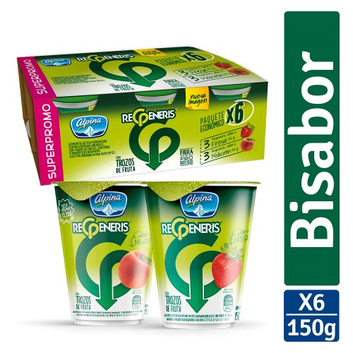 Regeneris Trozos Bisabor Vaso 150 g - Multiempaque X6