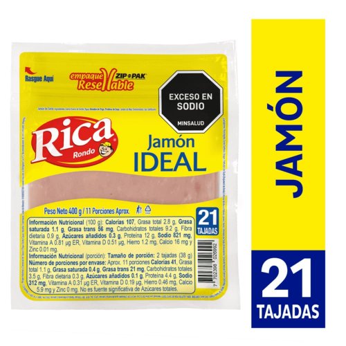 Jamón Rica Ideal 400 g