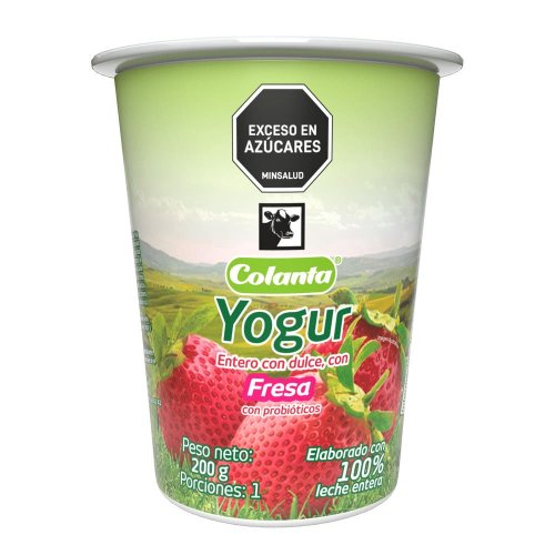 Yogurt Colanta Fresa x 200 g