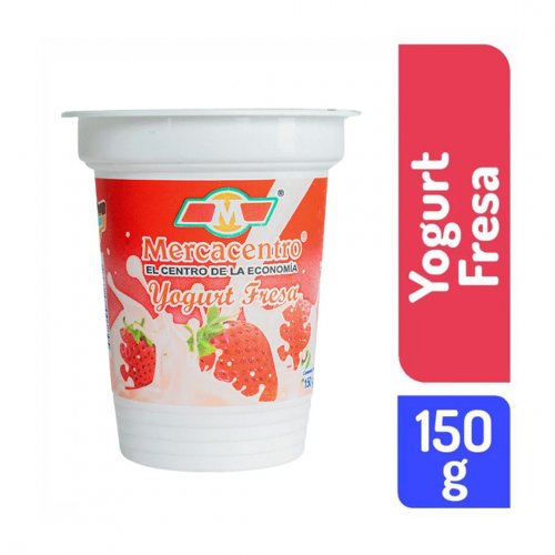 Yogurt Mercacentro Vaso Fresa 150 g