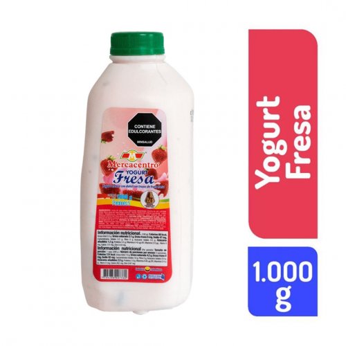 Yogurt Mercacentro Tarro Fresa 1000 g