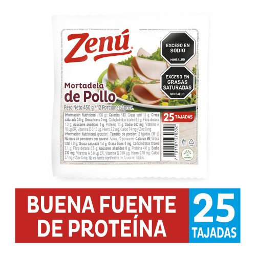 Mortadela Zenú Pollo x 450 g