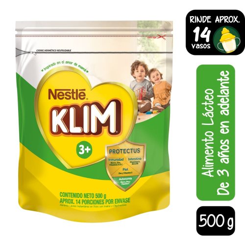 Alimento Lácteo Klim 3+ Bolsa 500 g