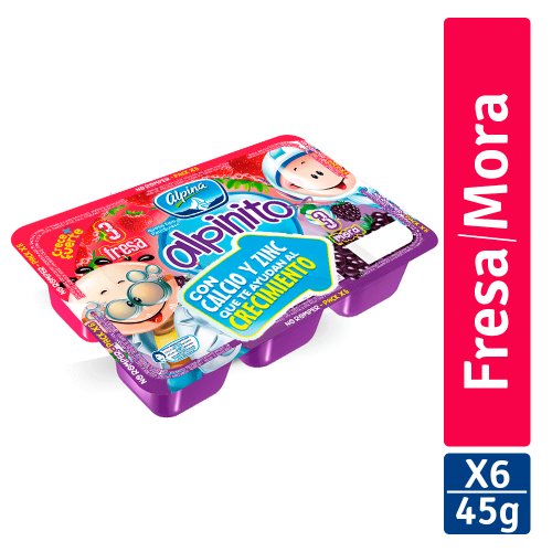 Alpinito Fresa Y Mora x6 - 45 g