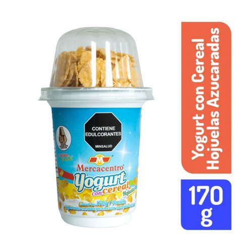 Yogurt Mercacentro Cereal Hojuelas Azucaradas 170 g