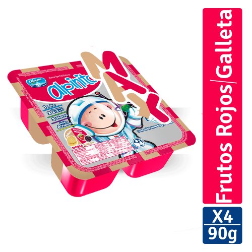Alpinito Max Frutos Rojos Galleta x4 und