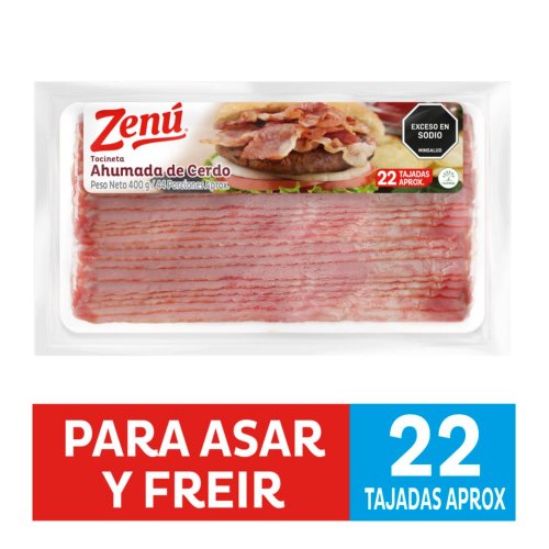 Tocineta Zenú Bolsa x 400 g