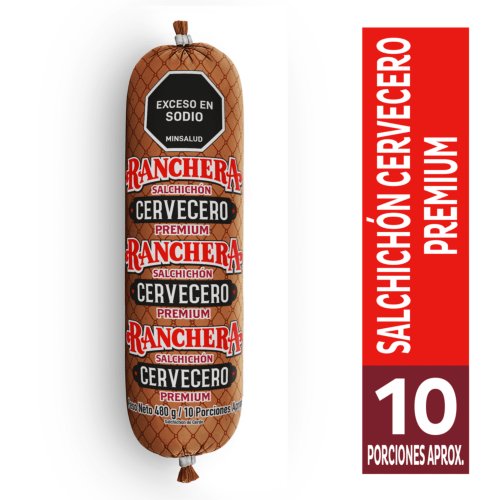 Salchichón Ranchero Cervecero Premium x 480 g