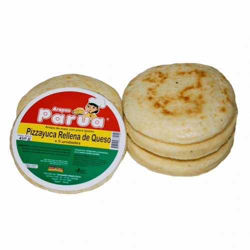 Arepa Parua Rellena Queso Pizzayuca X 5 /450 g