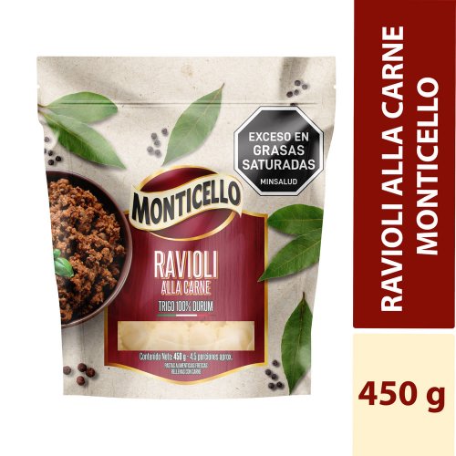 Ravioli Monticello x 450 g Carne