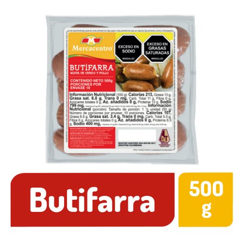 Butifarras Mercacentro x 500 g