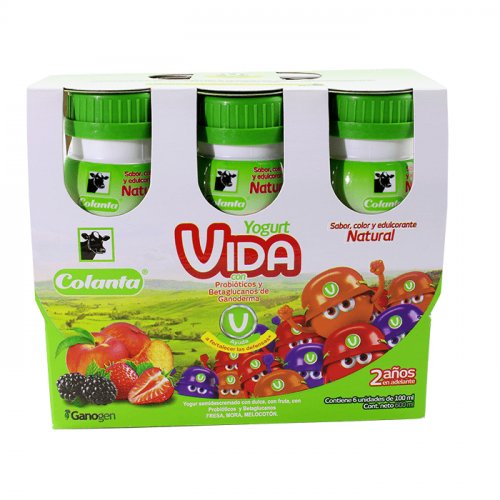 Yogurt Vida Colanta Surtido 6X 100 g