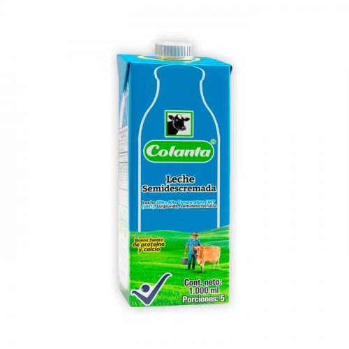 Leche Colanta Tetra x 1000 ml Semidescrema