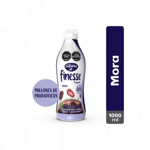 Yogurt Finesse Alpina Mora Botella x 1000 g