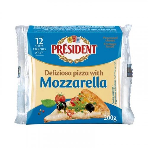 Queso President Mozarella Tajado x 200 g