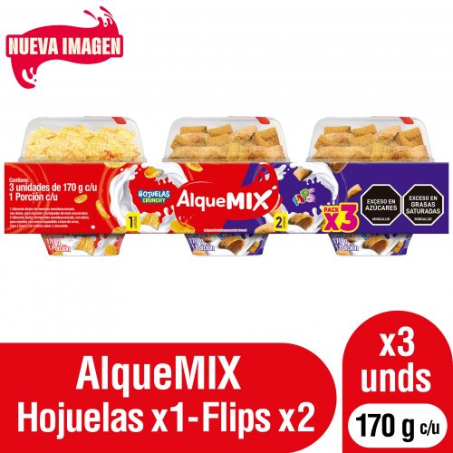 Yogurt Alqueria Flips  3 und x 170 g c/u