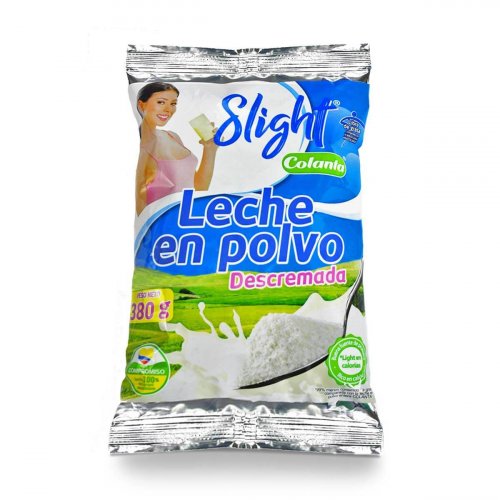 Leche Colanta En Polvo Descremada Slight 380  g