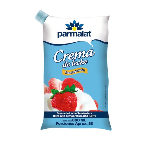 Crema De Leche Parmalat Con Tapita x 800 g