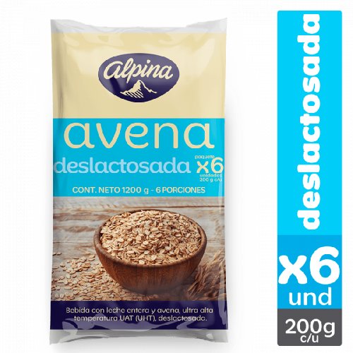 Avena Alpina Bolsa 6 x 200 g