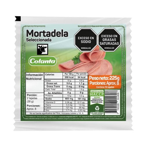 Mortadela Colanta x 225 g