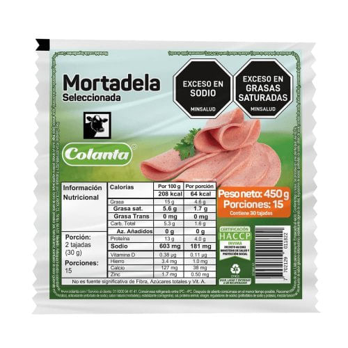 Mortadela Colanta x 450 g
