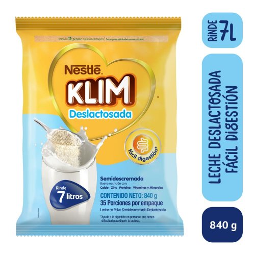 Klim Deslactosada Semidescremada x 840 g