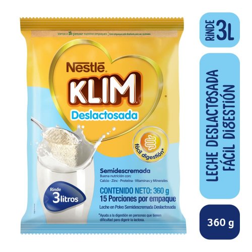 Klim Deslactosada Semidescremada x 360 g
