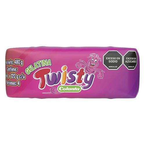 Gelatina Colanta Twisty Surtida 4 und x 120 g